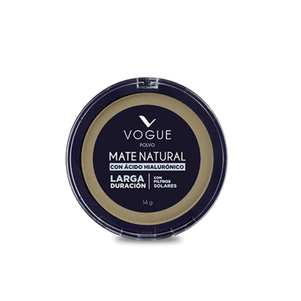 POLVO COMPACTO VOGUE MATE NAT. MORENO 14 G