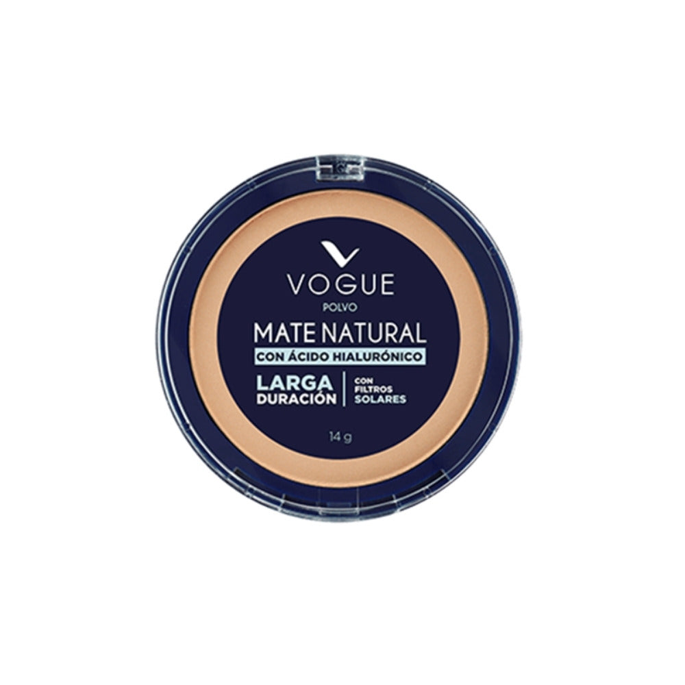 POLVO COMPACTO VOGUE MATE NAT. TROPICO 14 G