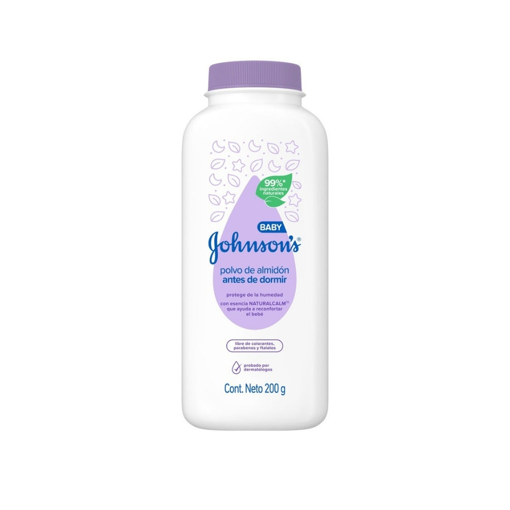 POLVO DE ALMIDÓN JOHNSON BABY BED TIME DE FRASCO 200 ML