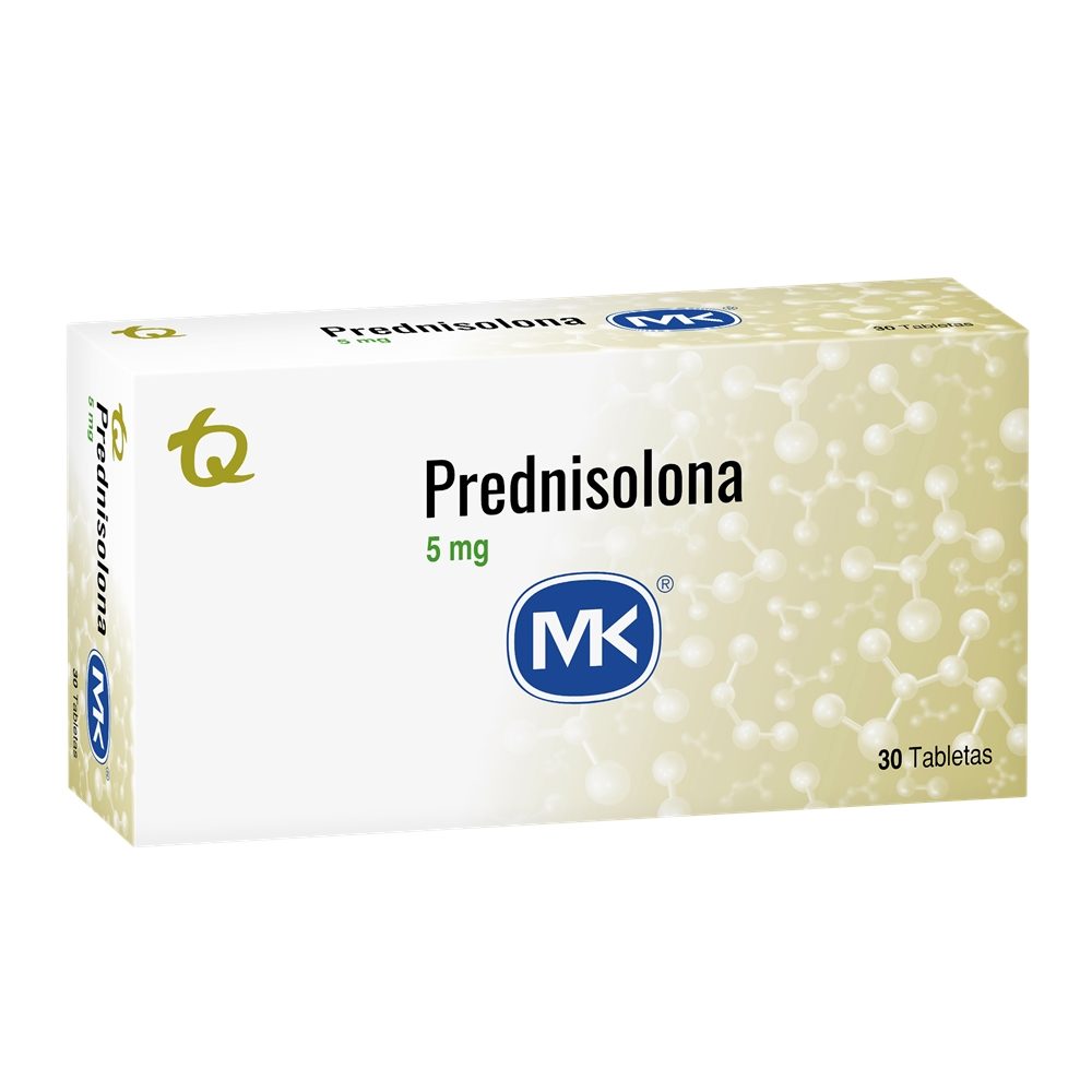 PREDNISOLONA MK TABLETAS 5 MG CAJA X 30 UNDS