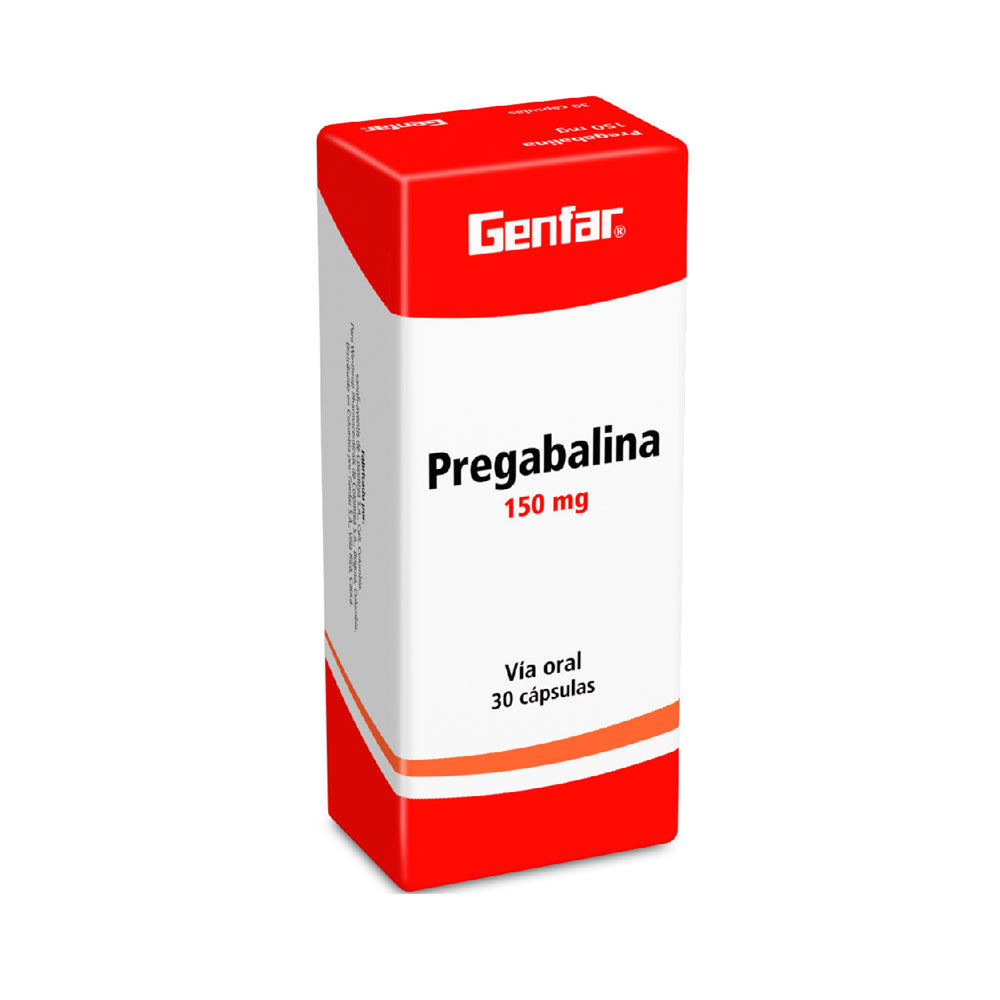 PREGABALINA GENFAR (RG) CAPSULAS 150 MG CAJA X 30 UNDS
