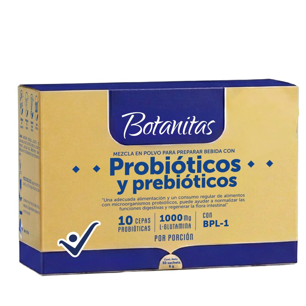 PROBIOTICOS Y PREBIOTICOS POLVO BOTANITAS CAJA X 30 SOBRES