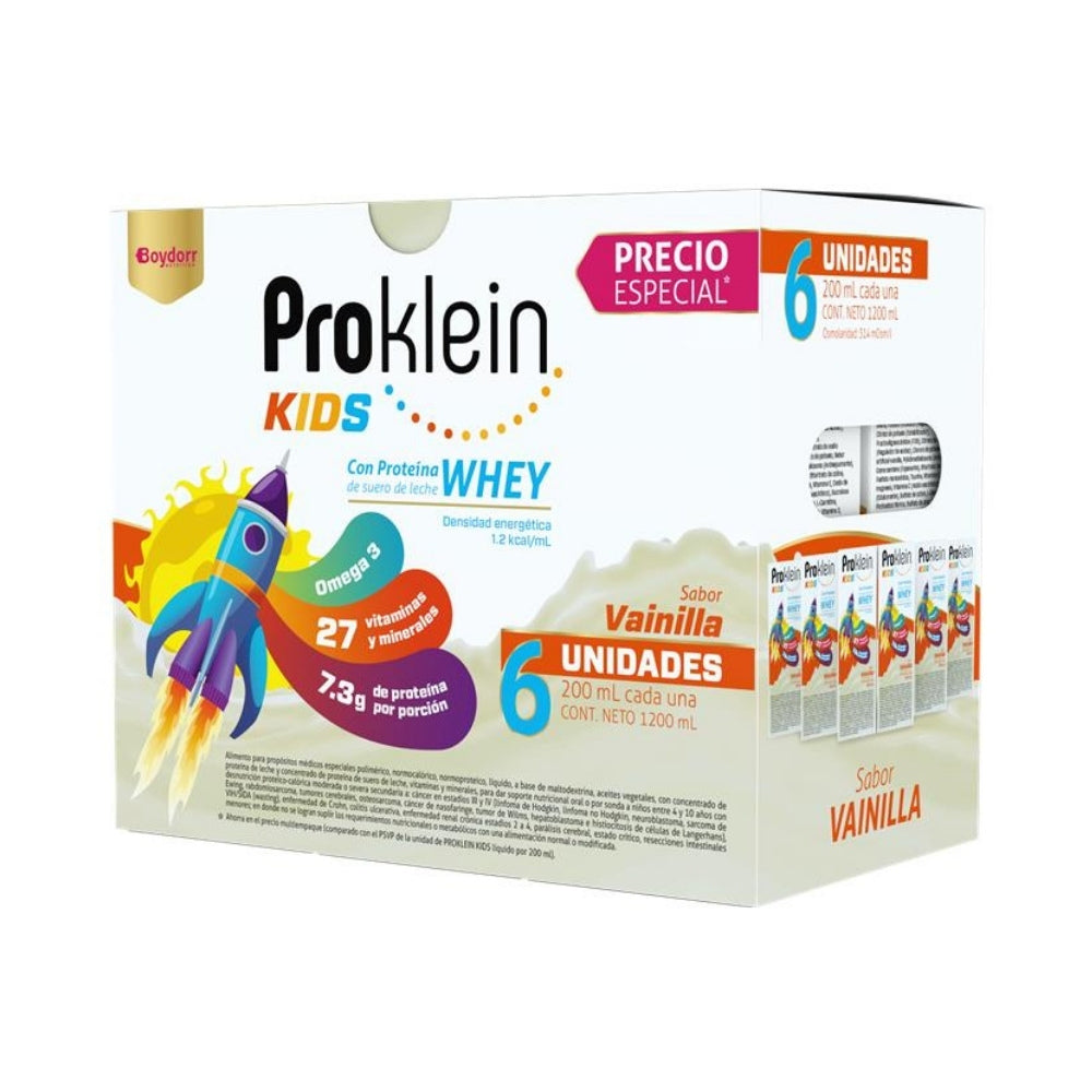 PROKLEIN KIDS P.E LIQUIDO VAINILLA PACK X 6 UNDS