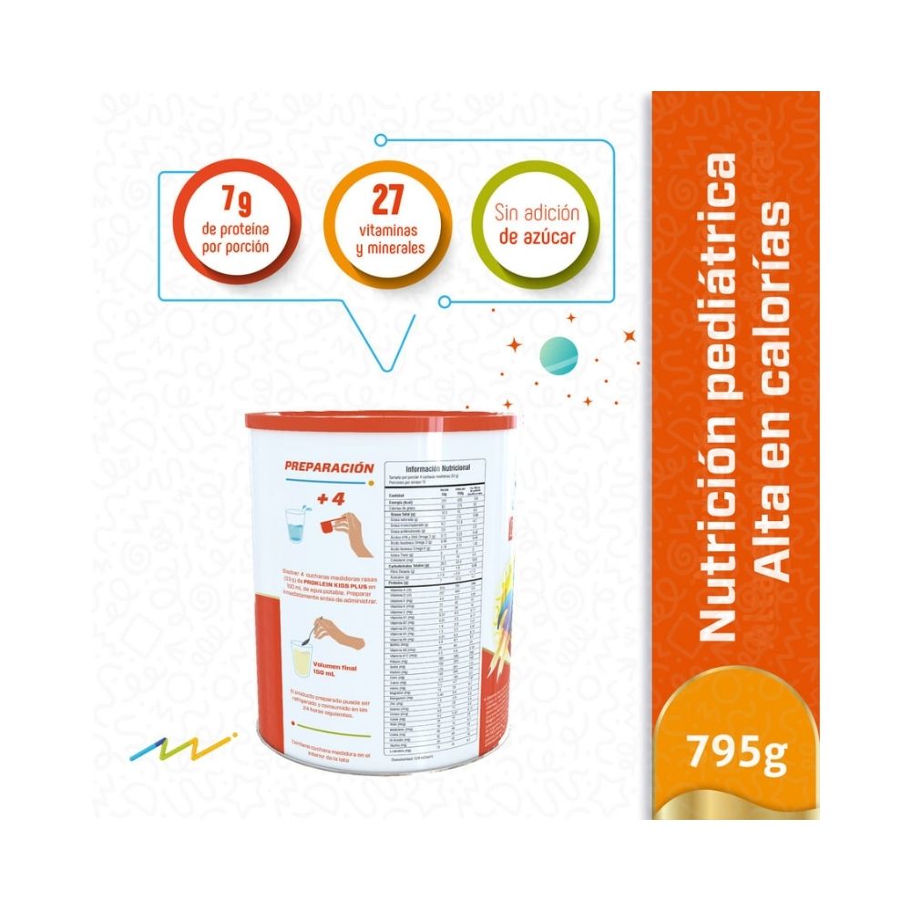 PROKLEIN KIDS PLUS POLVO VAINILLA LATA 795 G