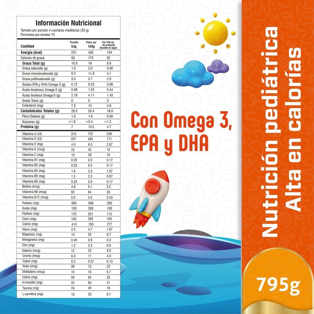 PROKLEIN KIDS PLUS POLVO VAINILLA LATA 795 G