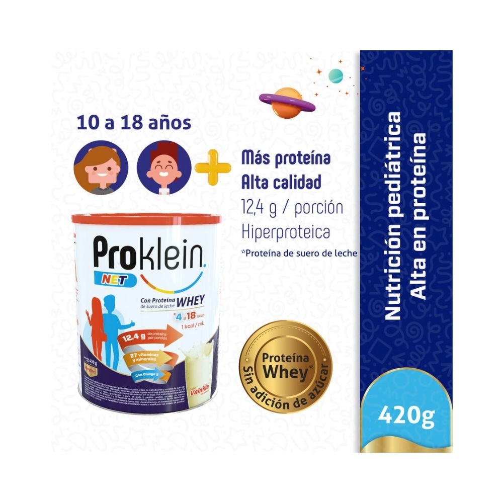PROKLEIN NET POLVO VAINILLA LATA 420 G