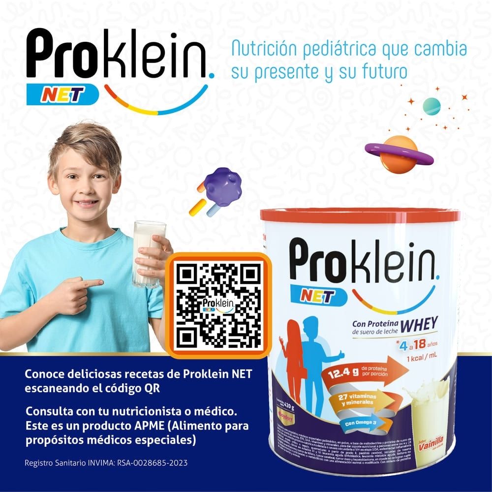 PROKLEIN NET POLVO VAINILLA LATA 420 G
