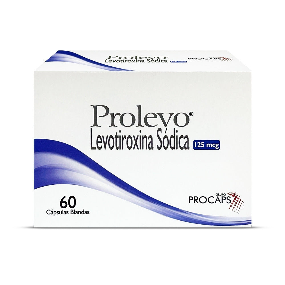 PROLEVO CAPSULAS BLANDAS 125 MCG CAJA X 60 UNDS