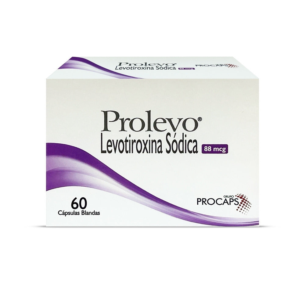 PROLEVO CAPSULAS BLANDAS 88 MCG CAJA X 60 UNDS