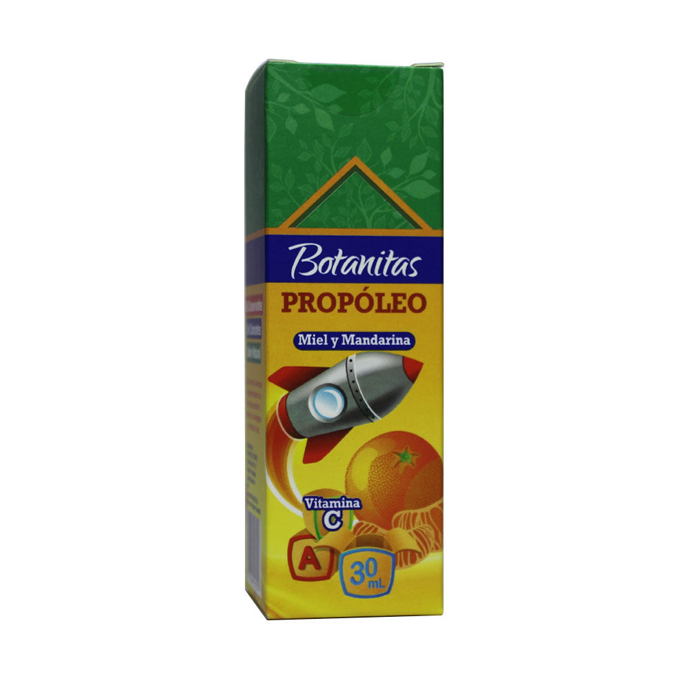 PROPOLEO BOTANITAS KIDS MIEL Y SPRAY MANDARINA FRASCO 30 ML