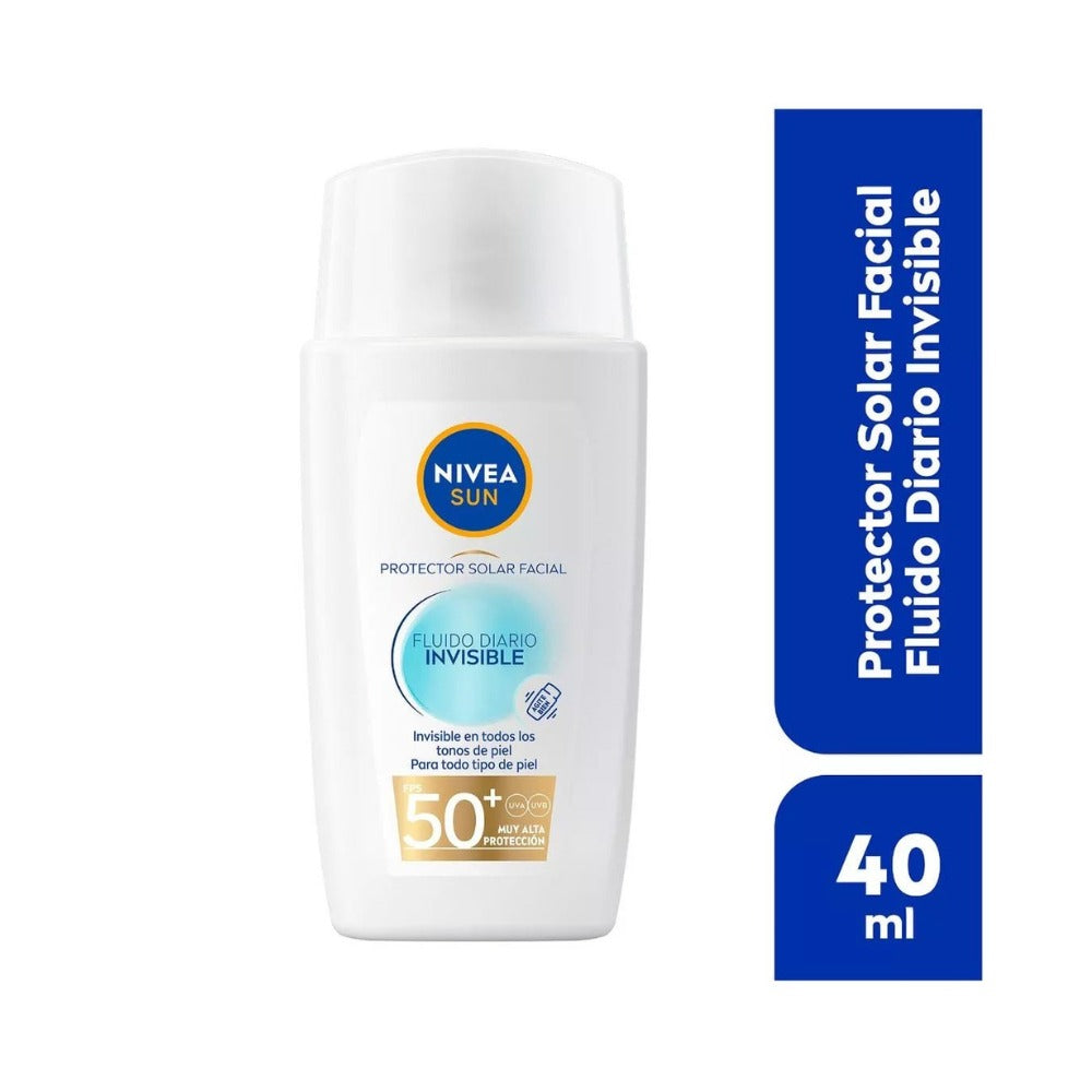 PROTECTOR SOLAR FACIAL NIVEA INVISIBLE SPF 50+ CAJA 40 ML