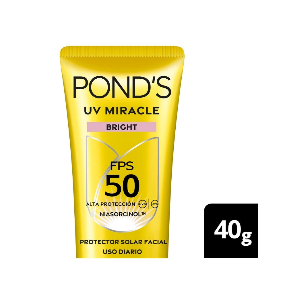 PROTECTOR SOLAR FACIAL PONDS BRIGHT FPS 50 TUBO 40 G