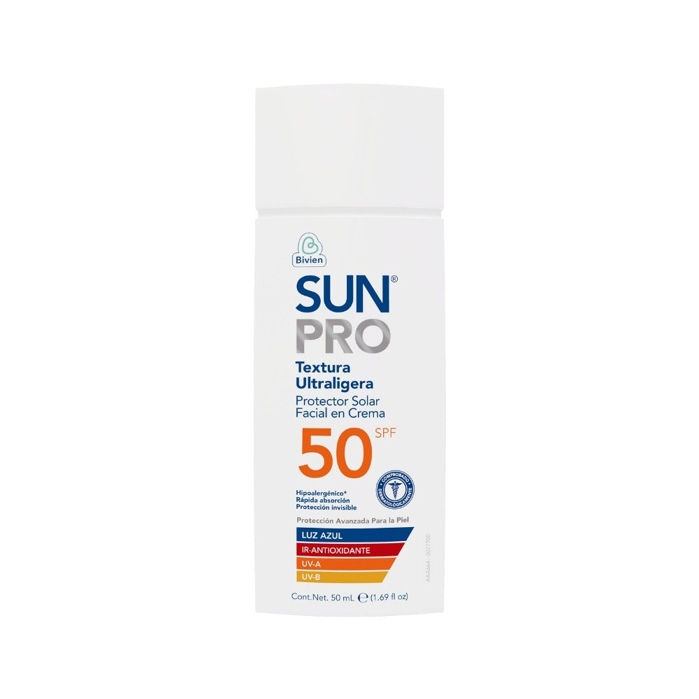 PROTECTOR SOLAR FACIAL SUNPRO SPF 50 FRASCO 50 ML