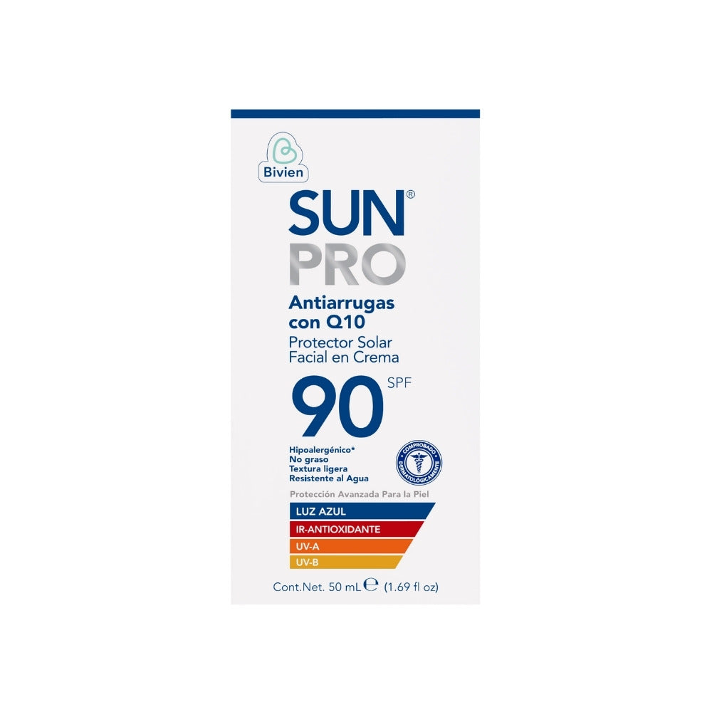 PROTECTOR SOLAR FACIAL SUNPRO SPF 90 FRASCO 50 ML