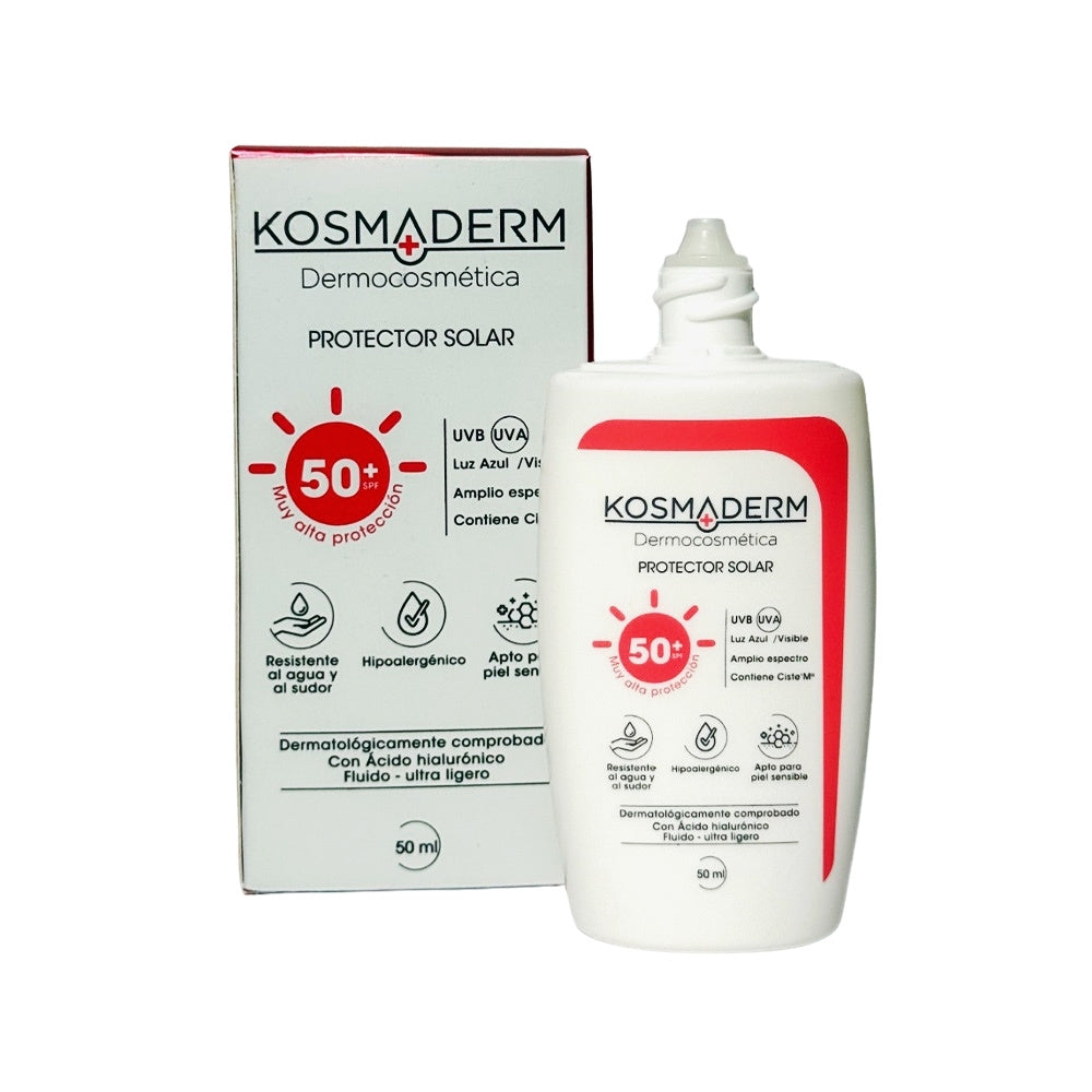 PROTECTOR SOLAR FLUIDO KOSMADERM SPF 50+ FRASCO 50 ML