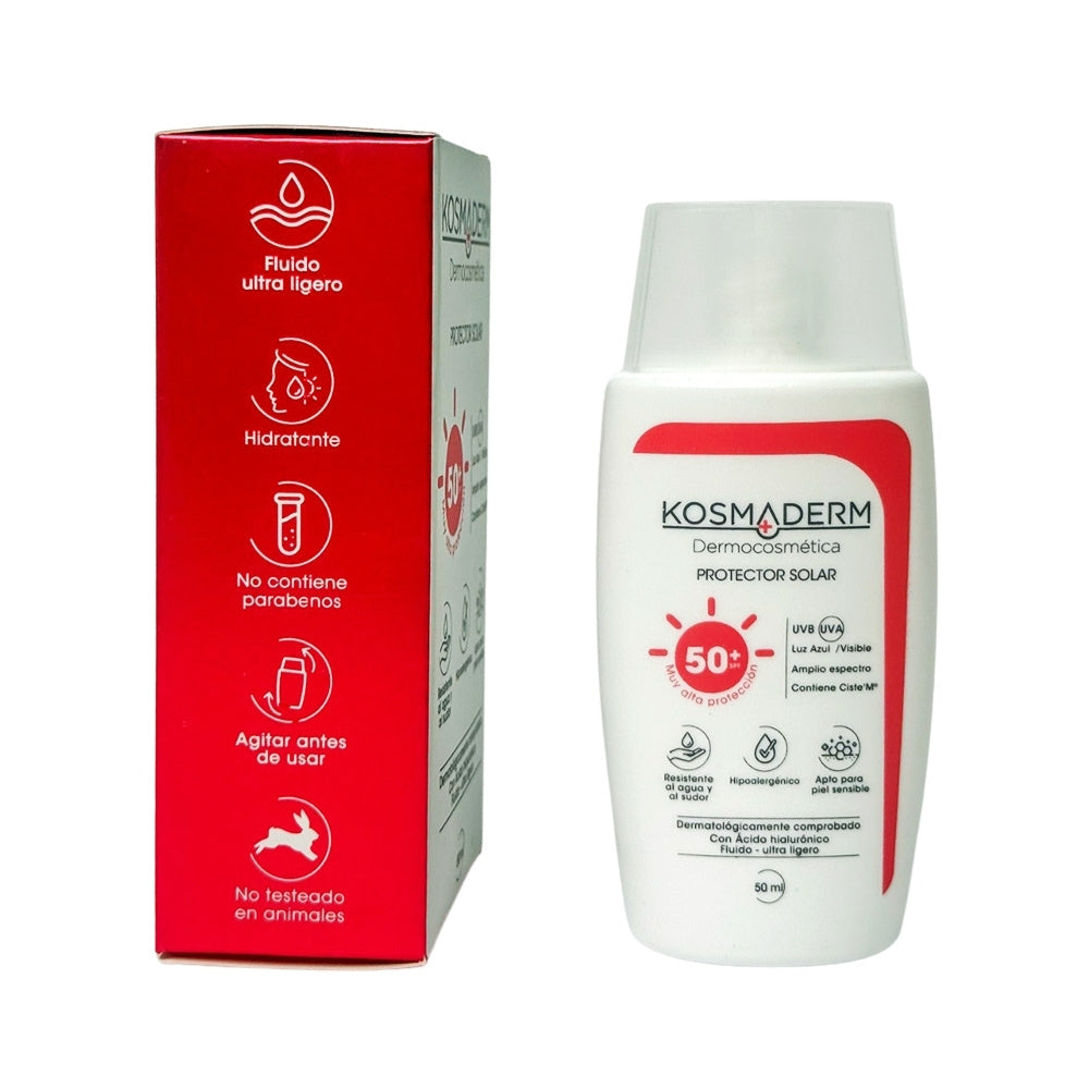 PROTECTOR SOLAR FLUIDO KOSMADERM SPF 50+ FRASCO 50 ML