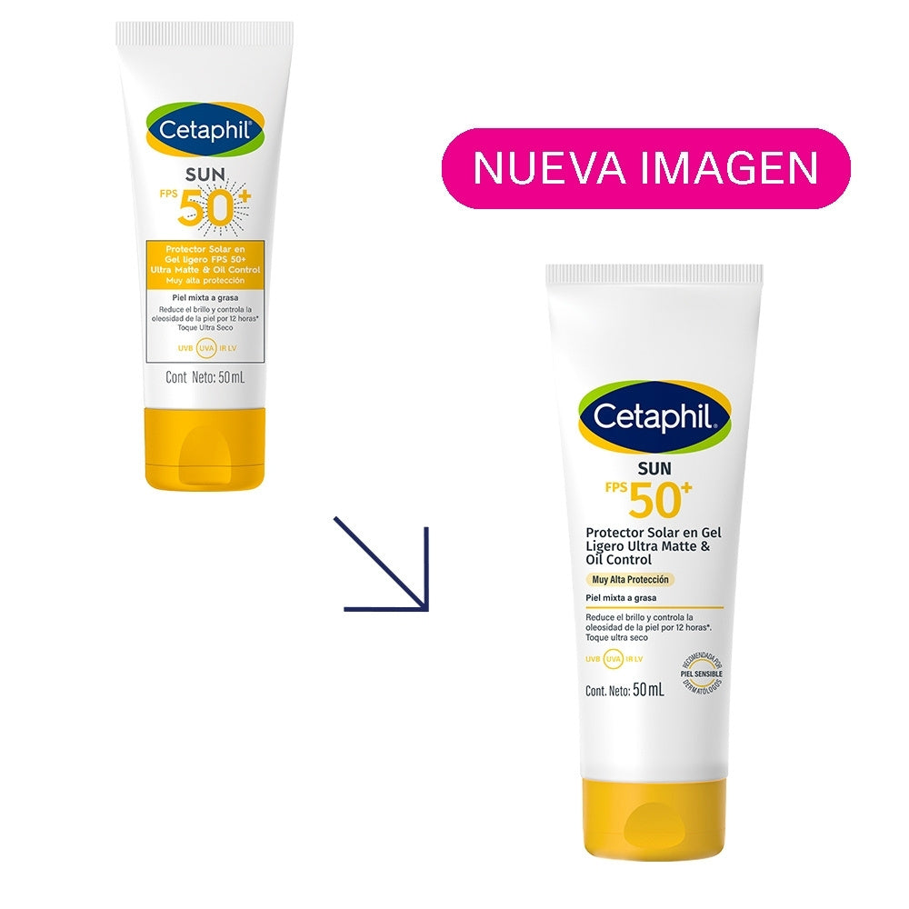 PROTECTOR SOLAR GEL CETAPHIL SUN OIL CONTROL SPF 50+ CAJA 50 ML