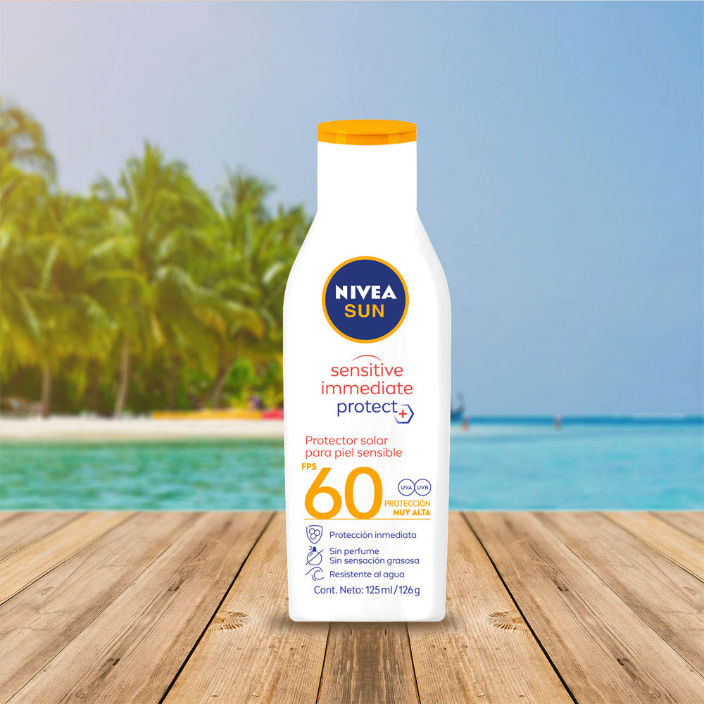 PROTECTOR SOLAR NIVEA SUN PROTECT SPF 60 FRASCO 125 ML