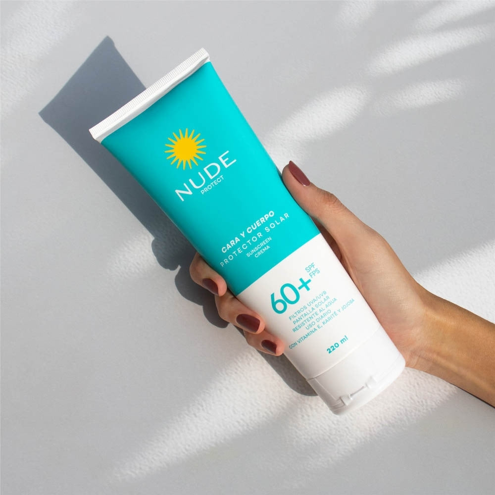 PROTECTOR SOLAR NUDE CARA CUERPO SPF 60 TUBO 220 ML