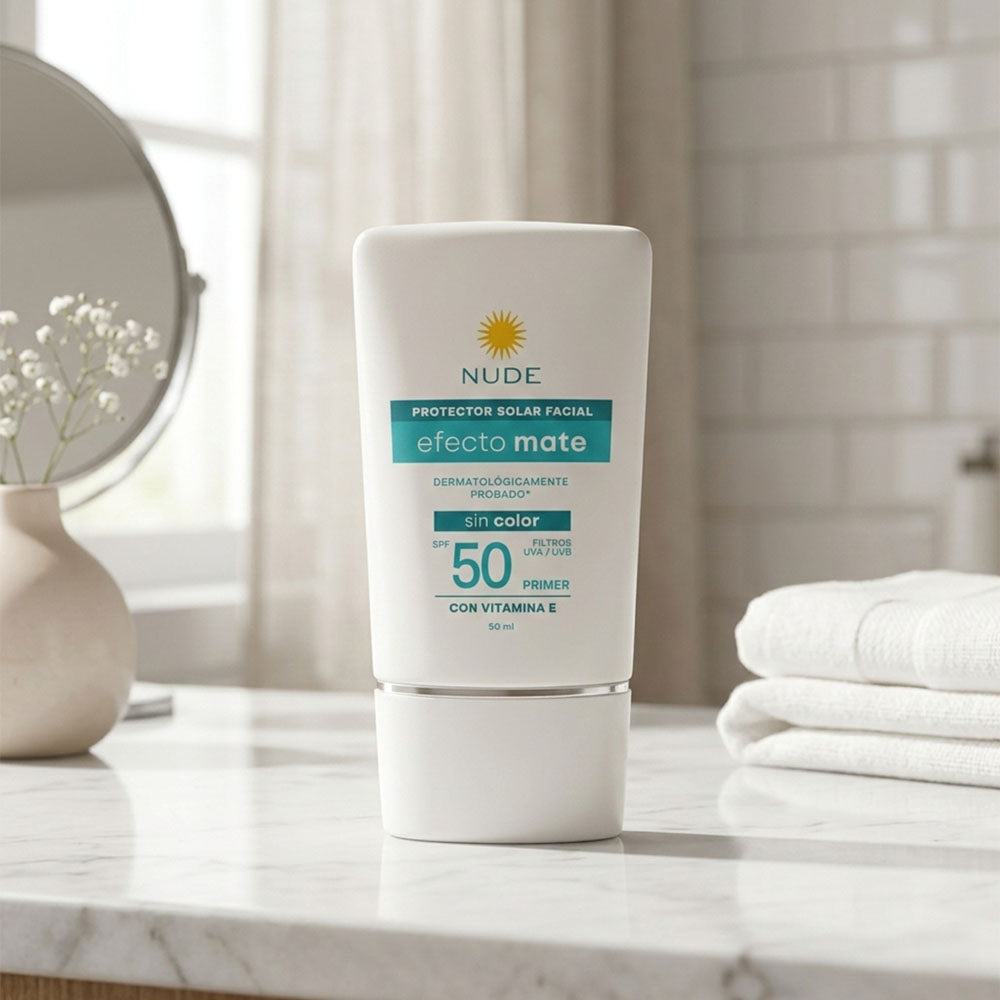 PROTECTOR SOLAR NUDE FACIAL MATE SPF 50 CAJA 50 ML