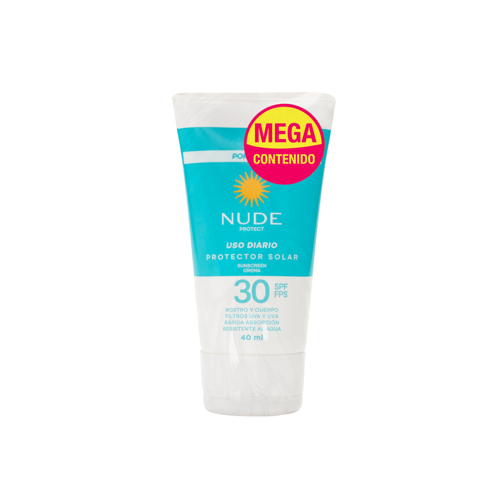 PROTECTOR SOLAR NUDE PORTABLE TUBO 2 X 40ML