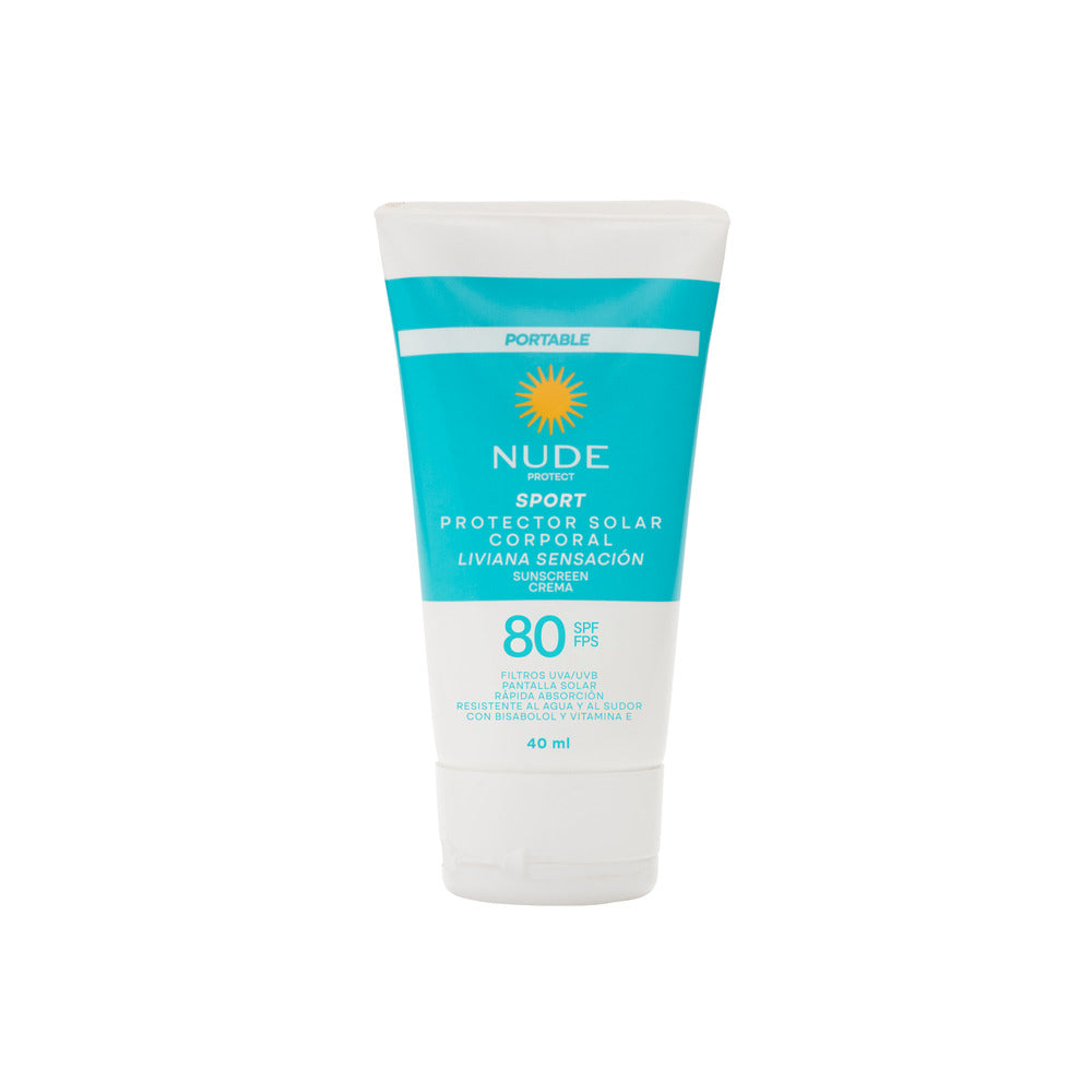 PROTECTOR SOLAR NUDE SPORT LIVIANA SENSACION SPF 80 TUBO 40 ML