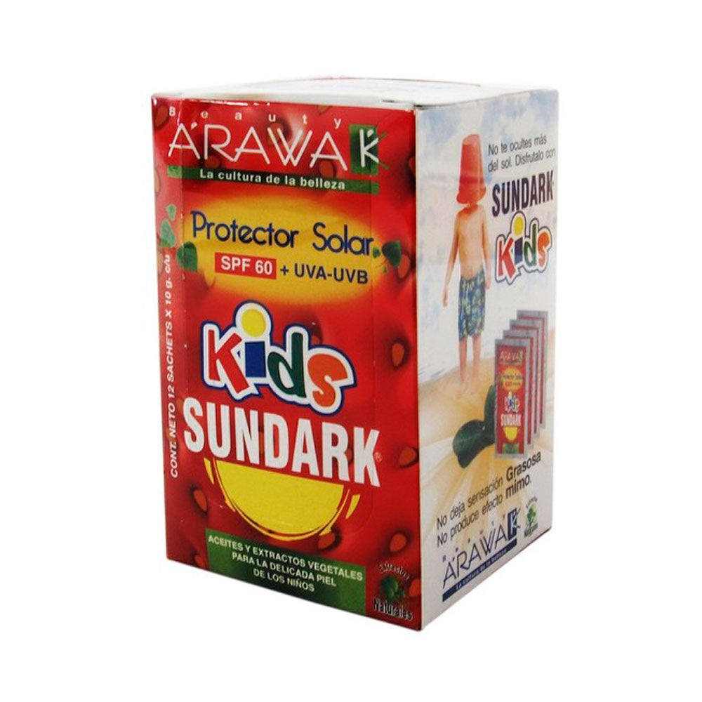 PROTECTOR SOLAR SUNDARK KIDS SPF 60 CAJA X 12 SACHET