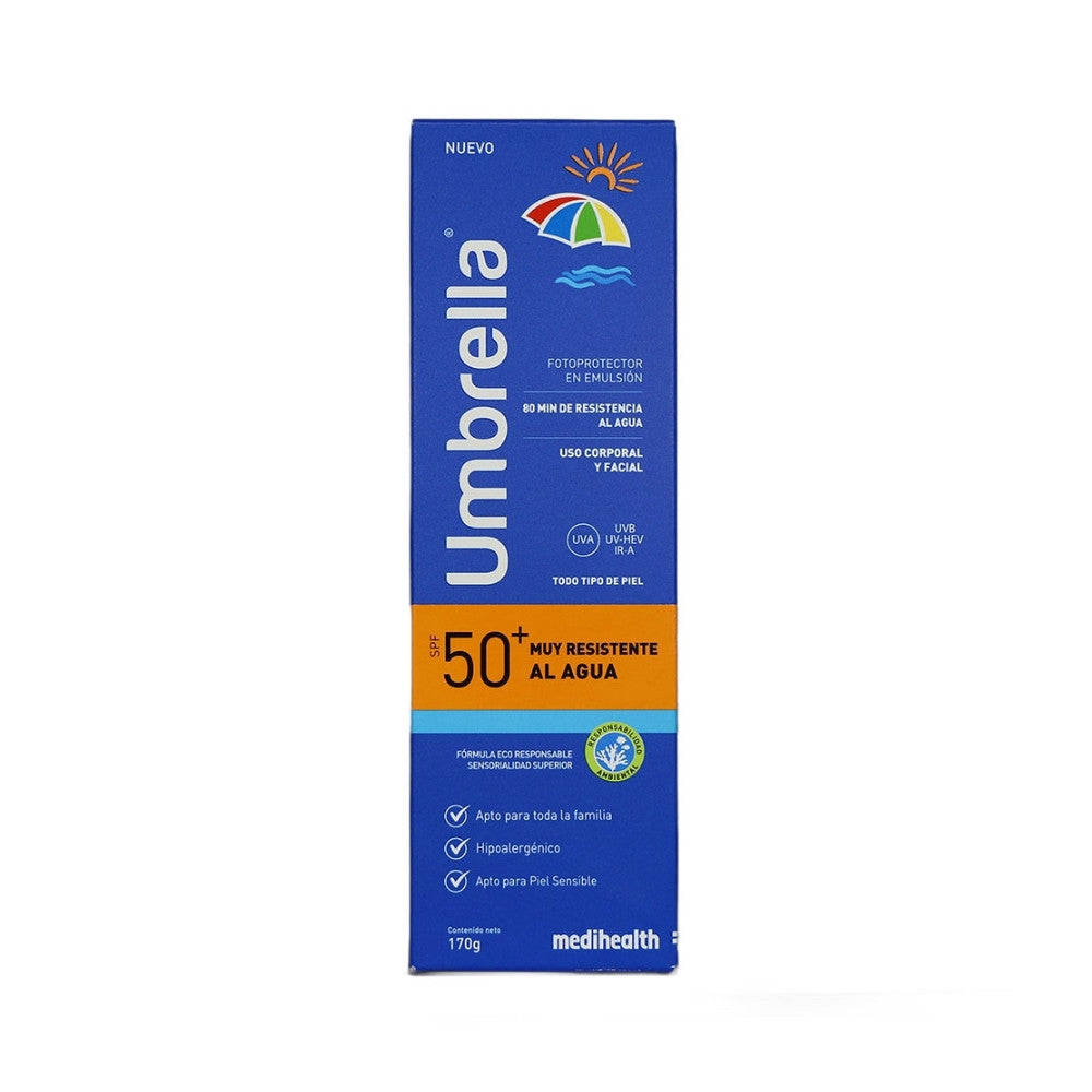 PROTECTOR SOLAR UMBRELLA RESISTENTE AL AGUA SPF 50+ TUBO 170 G