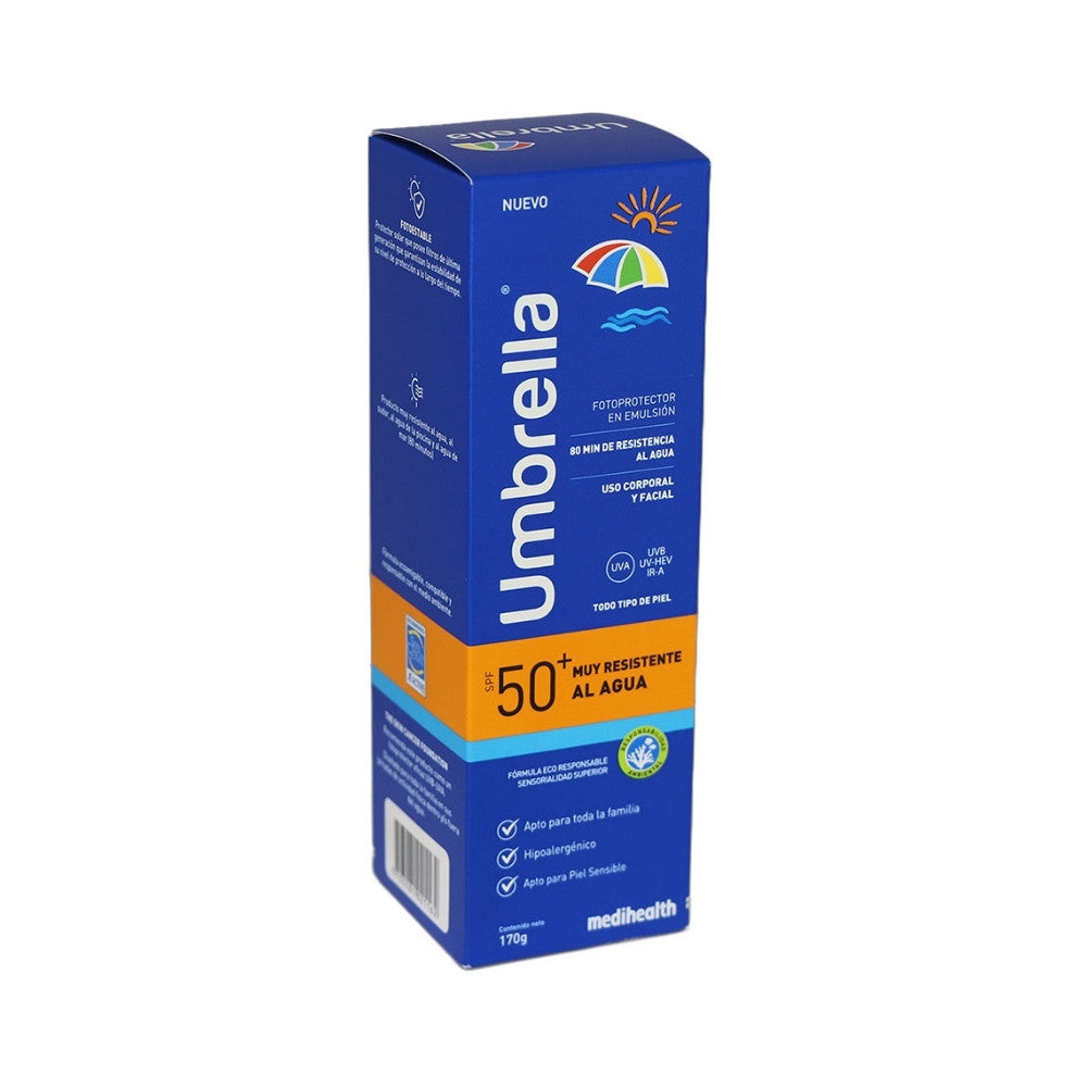 PROTECTOR SOLAR UMBRELLA RESISTENTE AL AGUA SPF 50+ TUBO 170 G