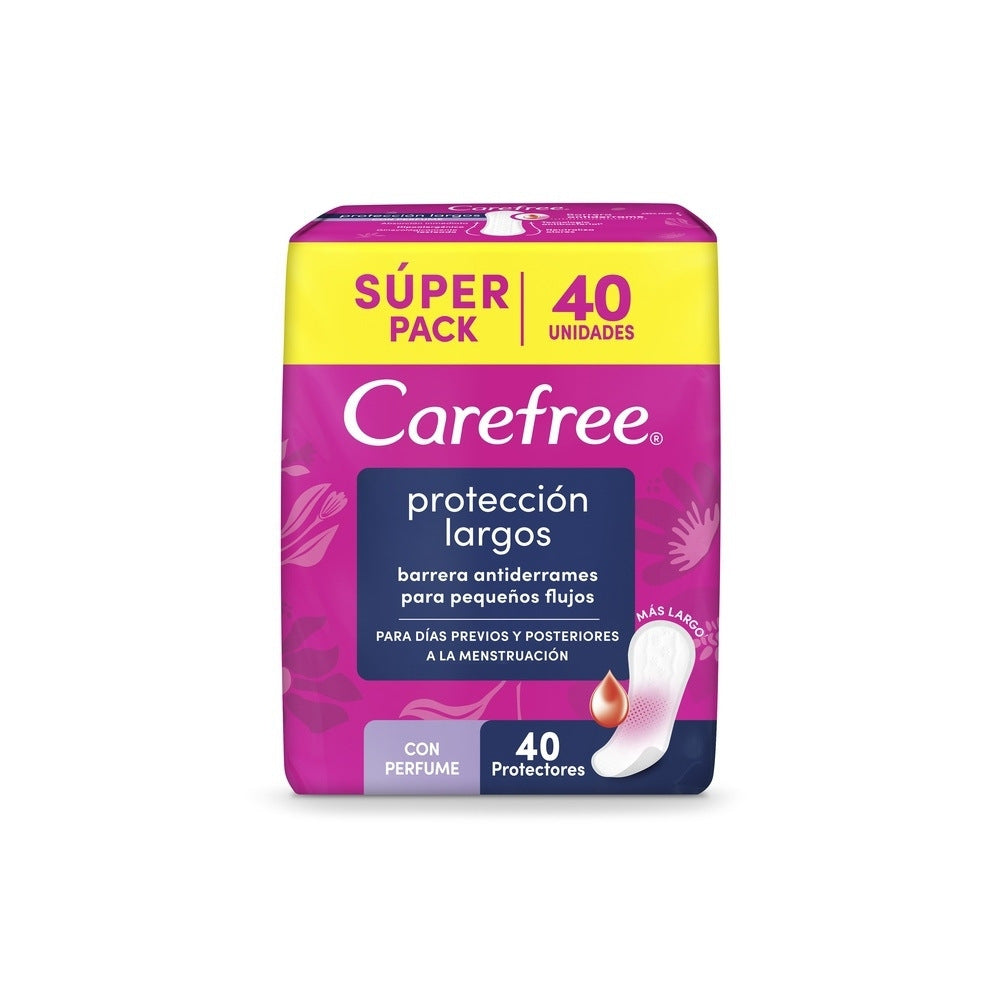 PROTECTORES CAREFREE PROTECCION LARGOS BOLSA X 40 UNDS