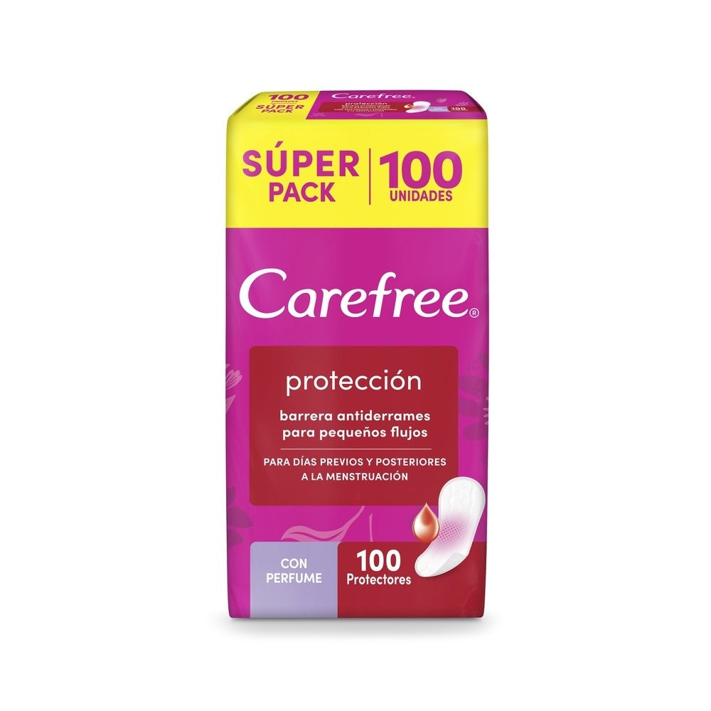 PROTECTORES CAREFREE PROTECCION PERFUME BOLSA X 100 UNDS