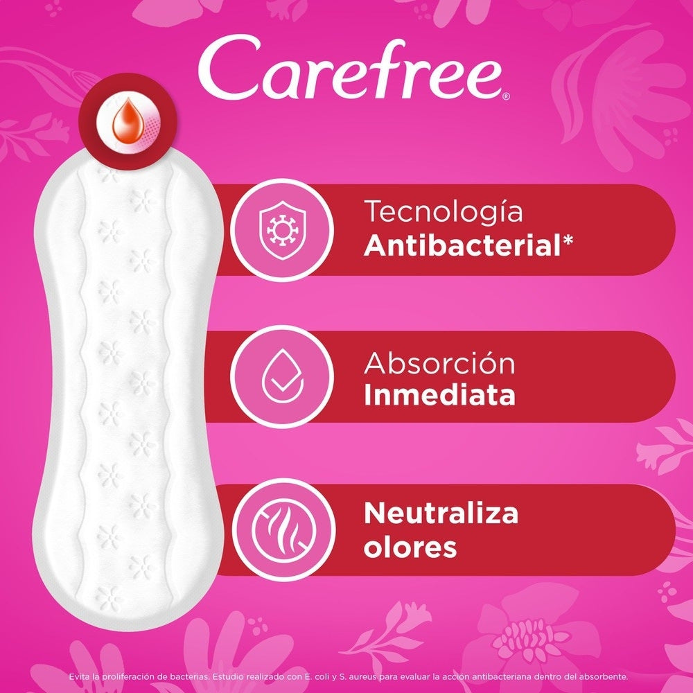 PROTECTORES CAREFREE PROTECCION PERFUME BOLSA X 100 UNDS