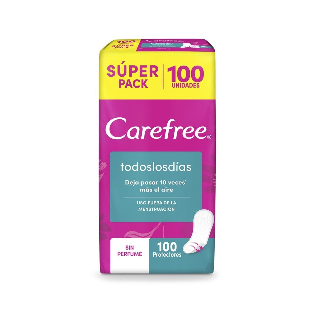 PROTECTORES CAREFREE TODOS LOS DIAS P.E BOLSA X 100 UNDS
