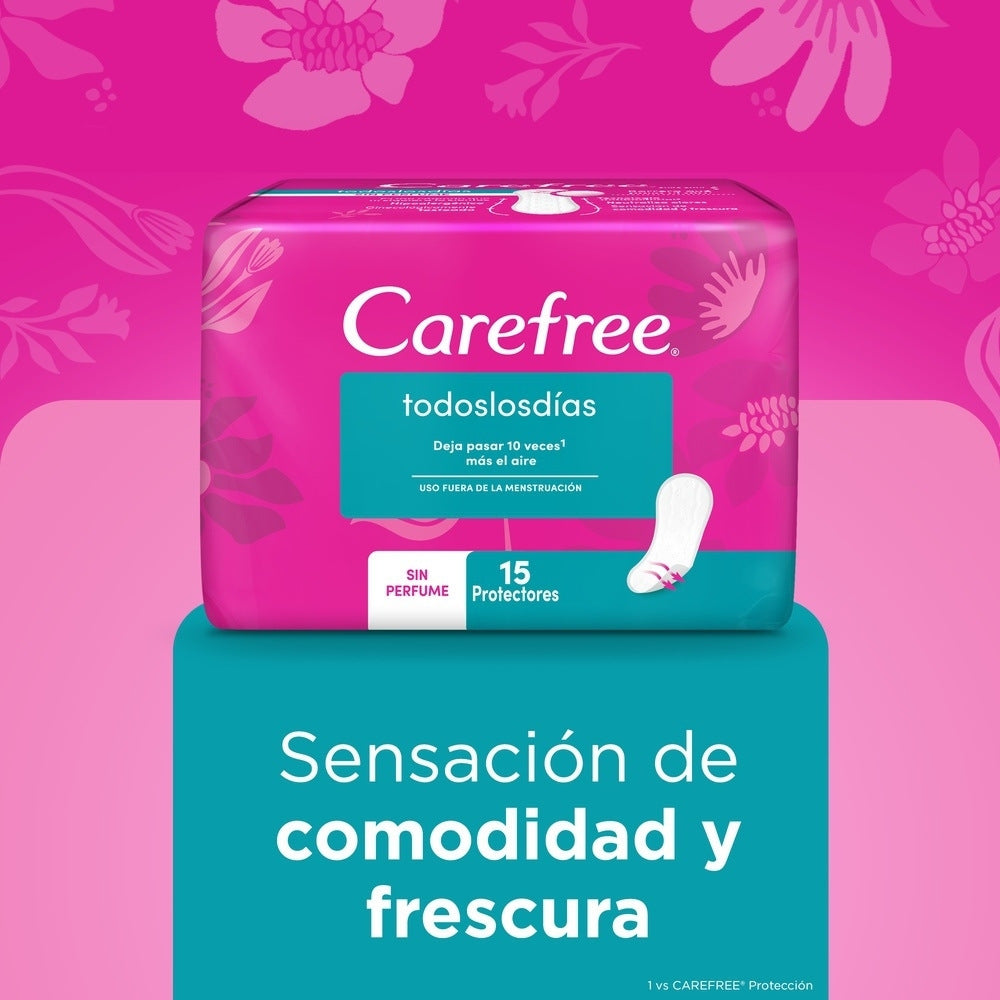 PROTECTORES CAREFREE TODOS LOS DIAS P.E BOLSA X 100 UNDS