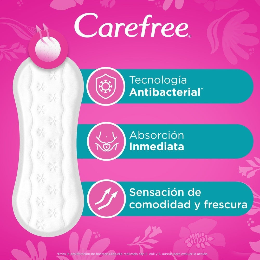 PROTECTORES CAREFREE TODOS LOS DIAS P.E BOLSA X 100 UNDS