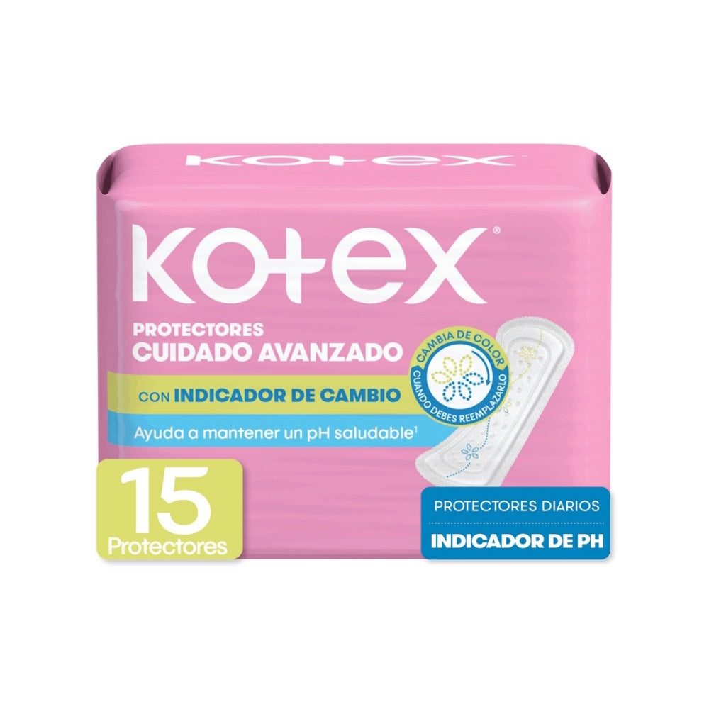 PROTECTORES KOTEX INDICADOR PH CAJA X 15 UNDS