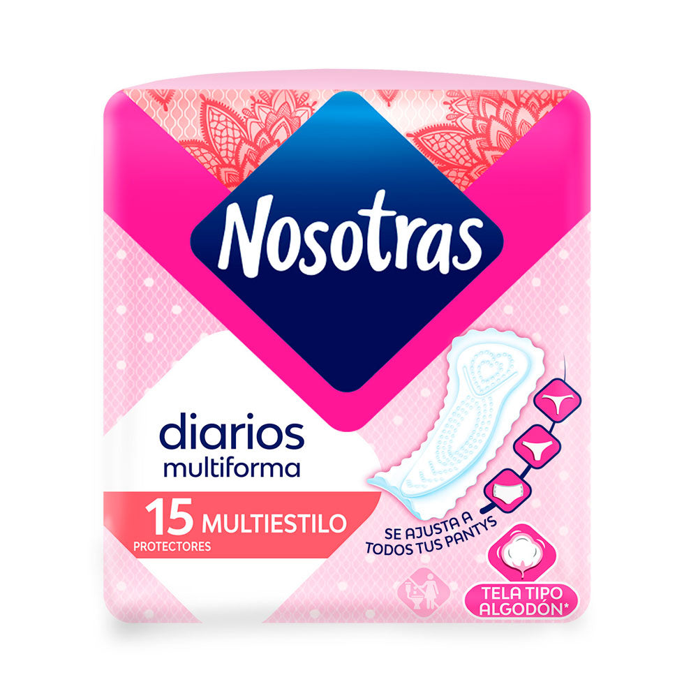 PROTECTORES NOSOTRAS MULTIESTILO BOLSA X 15 UNDS