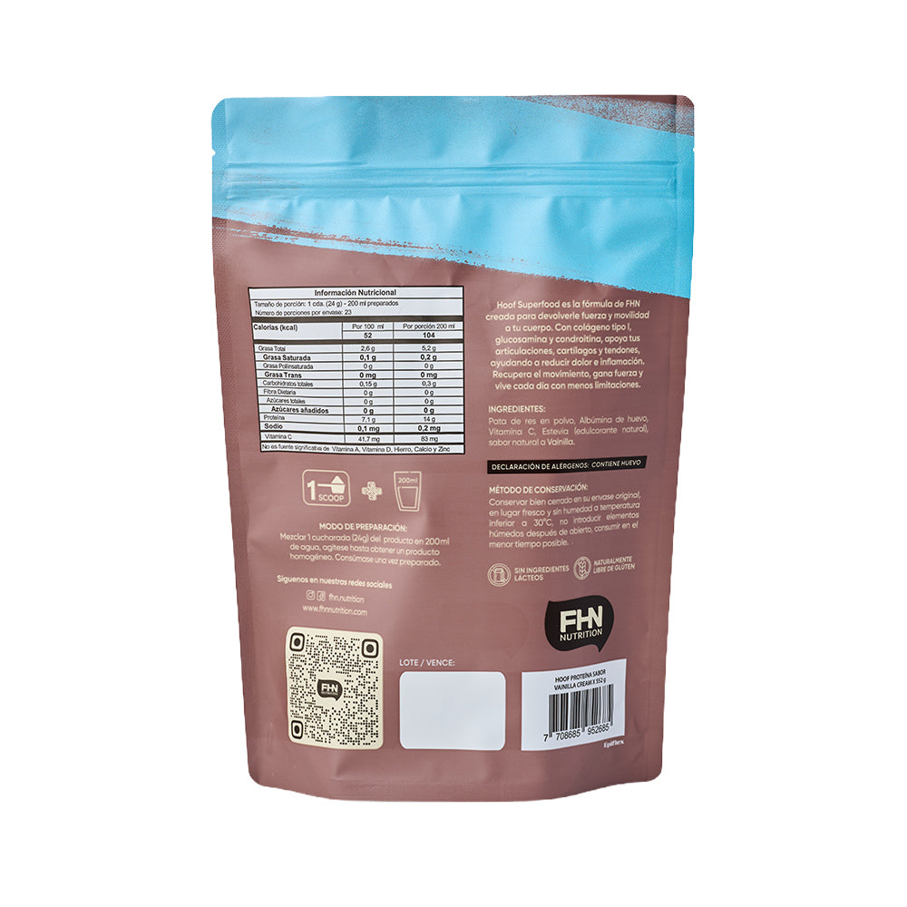 PROTEINA FHN NUTRITION HOOF VAINILLA DOYPACK 552 G