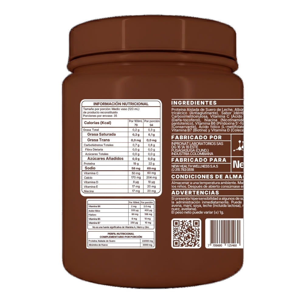PROTEINA WHEY VAINILLA GOURMET NEW WEALTH POTE 910 G