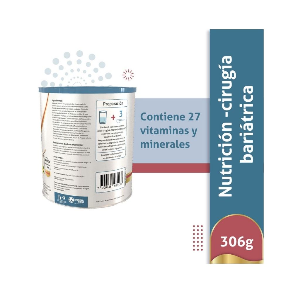 PROWHEY BARIATRIC PROTEINA VAINILLA LATA 306 G