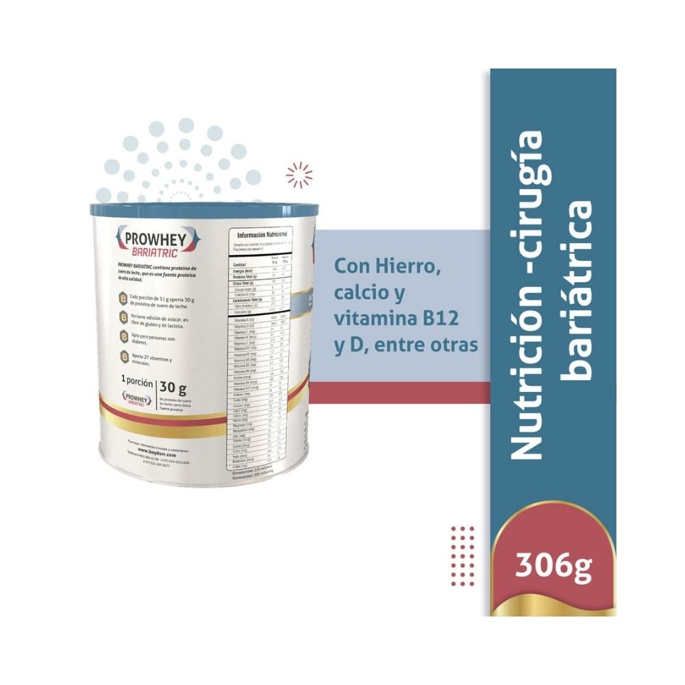 PROWHEY BARIATRIC PROTEINA VAINILLA LATA 306 G