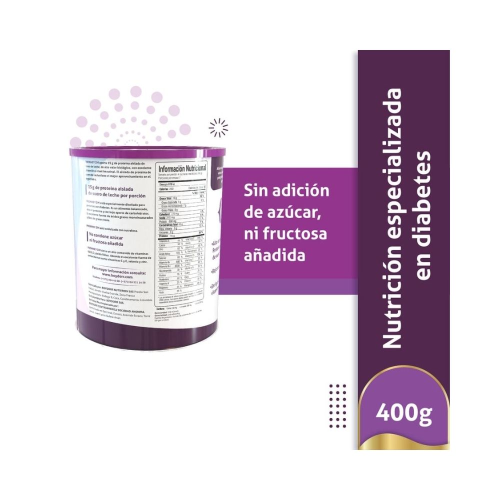 PROWHEY DM POLVO VAINILLA LATA 400 G