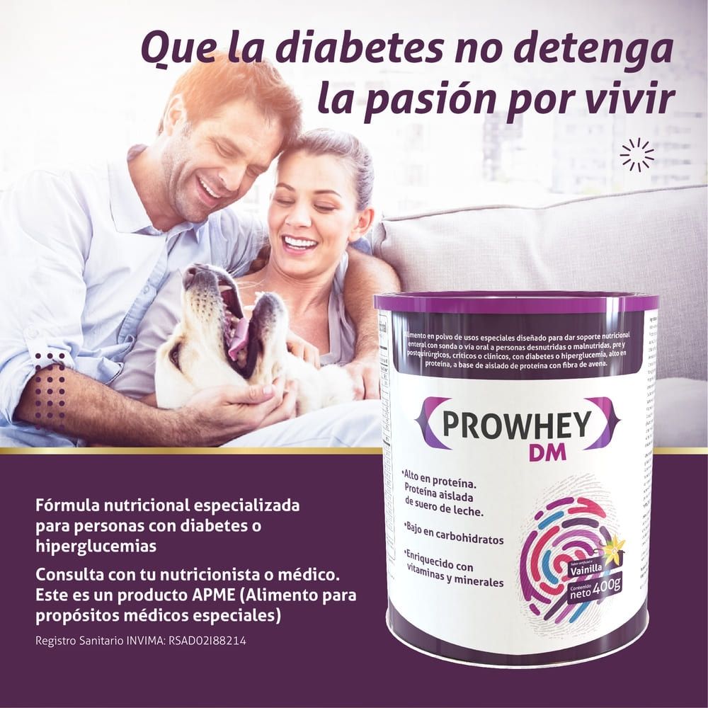 PROWHEY DM POLVO VAINILLA LATA 400 G