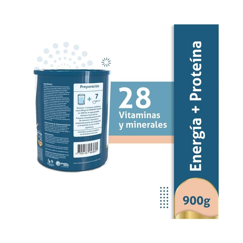 PROWHEY KALORI VAINILLA LATA 900 G