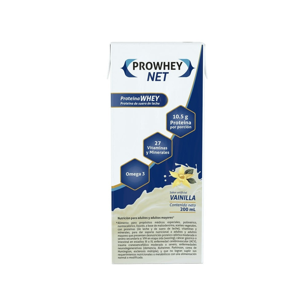 PROWHEY NET LIQUIDO VAINILLA CAJA 200 ML