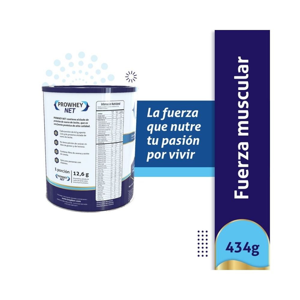 PROWHEY NET VAINILLA LATA 434 G