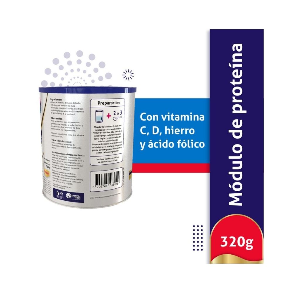 PROWHEY PLUS POLVO LATA 320 G