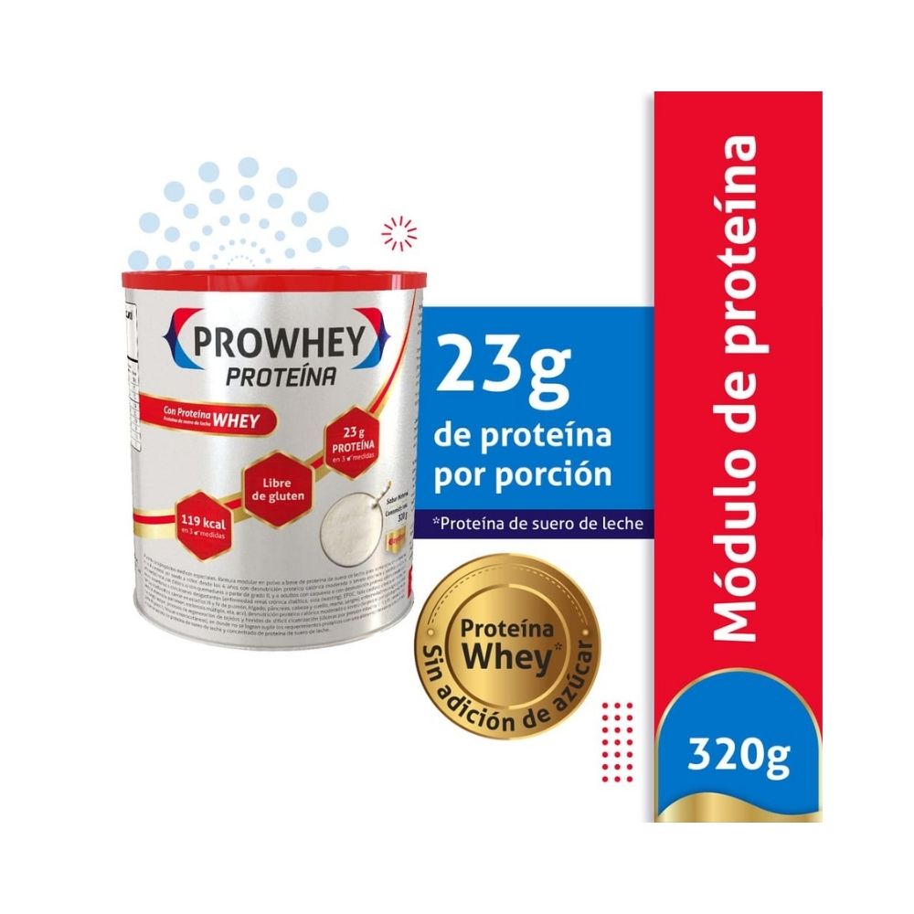 PROWHEY PROTEINA NATURAL POLVO LATA 320 G