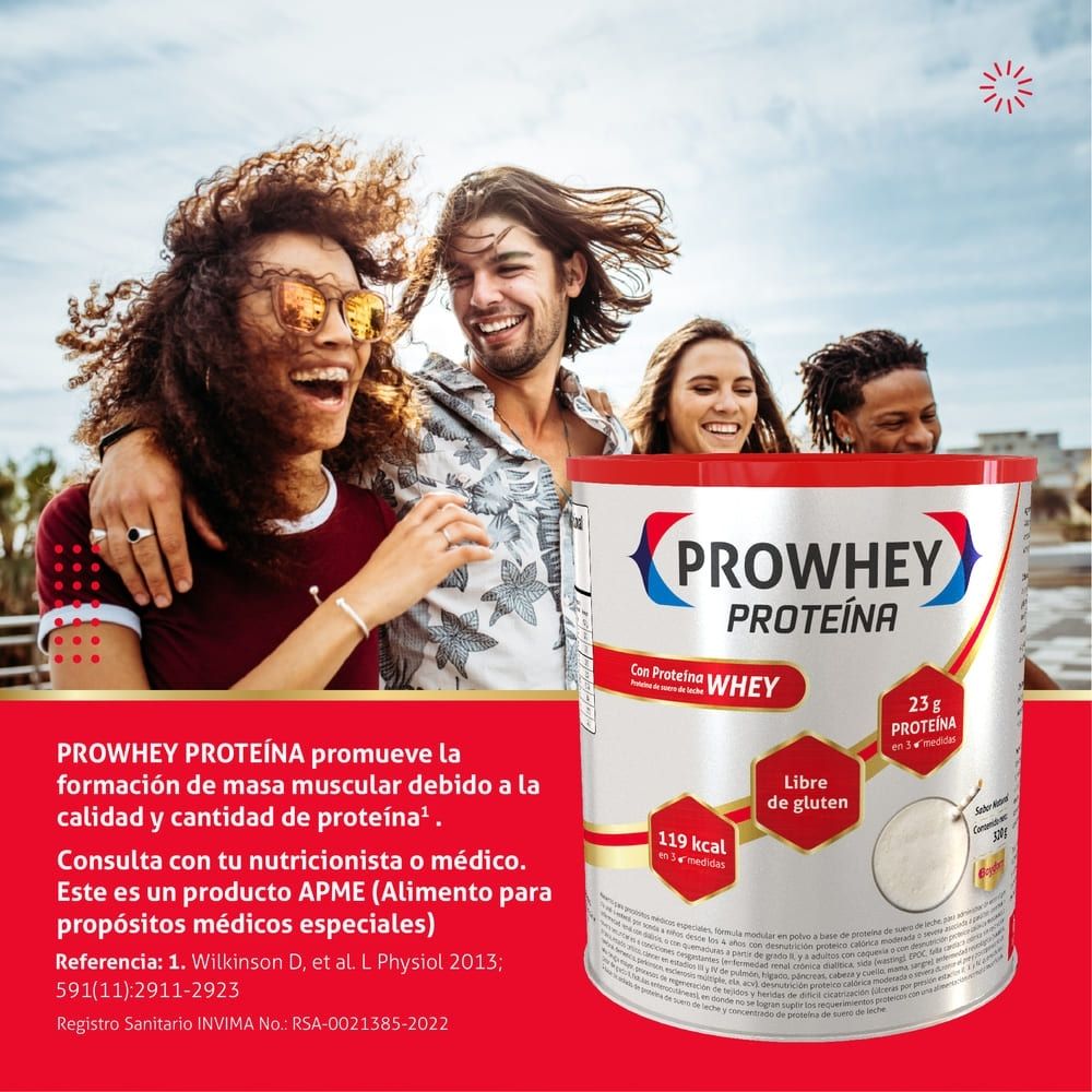 PROWHEY PROTEINA NATURAL POLVO LATA 320 G
