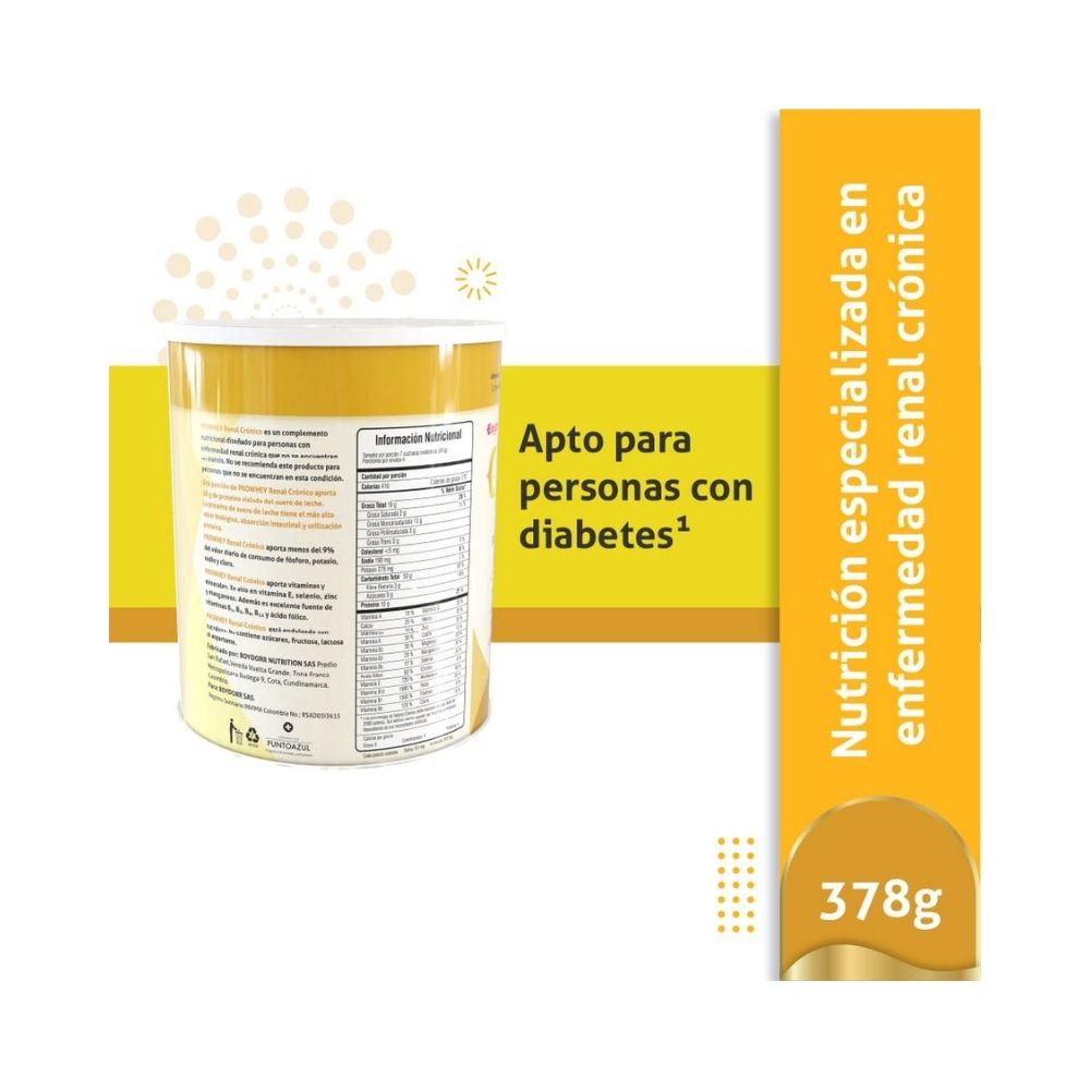 PROWHEY RENAL CRONICO POLVO VAINILLA CARAMELO LATA 378G